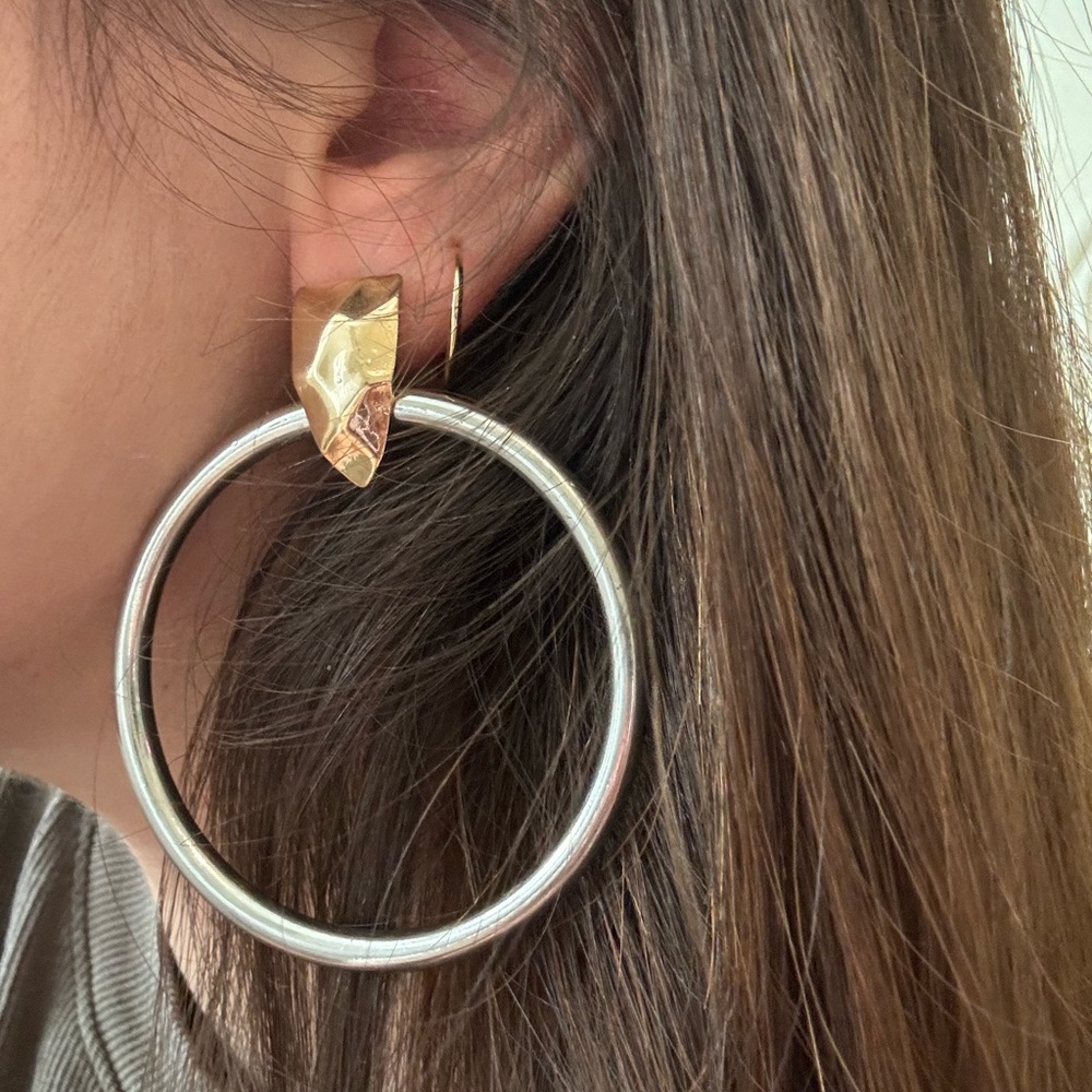 Two toned earrings